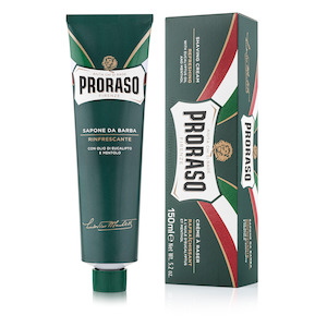 Proraso Green Shaving Cream Tube - Refreshing Eucalyptus and Menthol