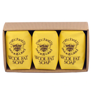 Mitchell's Wool Fat Original Three Bath Soap Set