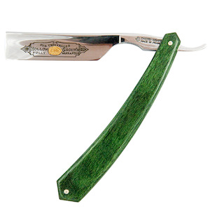 Valentines Gifts For Men: Thiers-Issard Singing Razor 7/8 Green Stamina Wood