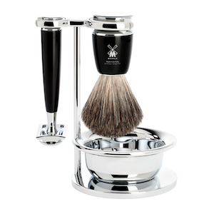 Muhle S81M226SSR Rytmo Safety Razor Shaving Set Black