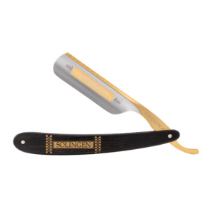 Valentines Gifts For Men: Dovo 10681082 "Bismarck" Ebony Straight Razor