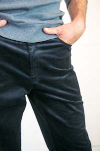 Washable Dress Trousers: Atlantic French Navy Cord