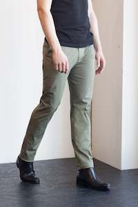 Washable Dress Trousers: Belmont Green Tea