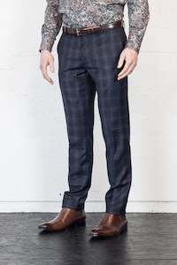 Suit Sale: JB Deep Blue Check Dress Trouser