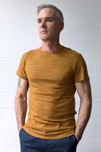 Christmas Gift Guide Party Wear: Crossroads Tee Russet Stripe