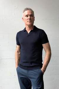 Boston Polo Knit Navy
