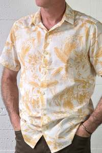 Christmas Gift Guide Party Wear: Accord Shirt Urewera Kōwhai