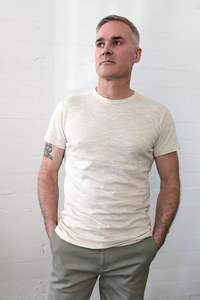 Summer Collection: Crossroads Tee Oat Stripe