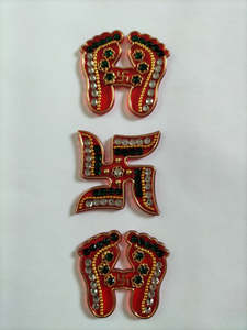 Festive Decorations: Diwali Laxmi Charan and Swastik