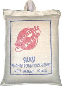Rice Rice: Silky Andhra Ponni Rice 5Kg