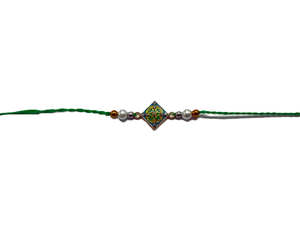 Green Bead Rakhi Thread