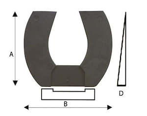 Hoof Pad: DIAMOND BAR WEDGE SOFT PAD (KERCKHAERT)