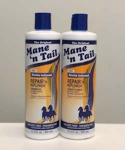 Products: Mane n Tail Repair and Replenish Shampoo and Conditioner 355ml Combo