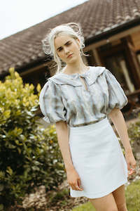 Sundown Collection: Bimini Blouse - Tartan