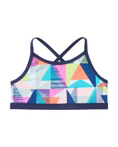 TYR Girls' Multicoloured Jigsaw Trinity Top