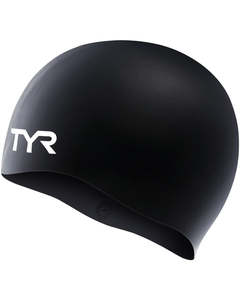 Swimming 1: TYR Black Wrinkle Free JR Silicone Cap