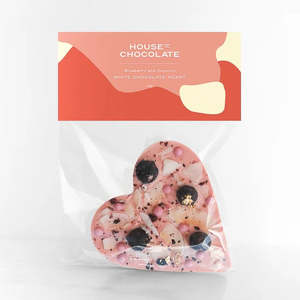 White Chocolate Coconut Blueberry Heart