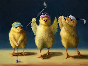 Art: Yoga Chicks Golf Chicks