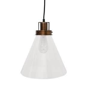 Lamps And Chandeliers: Apartmento Glass & Brass Finish Hanging Light