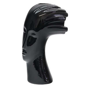 Black Face Vase