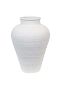 Urn Vase White Medium
