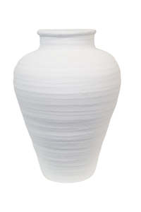 Ceramics: Urn Vase Large white