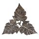 3 Leaf Trivet in Dark Nickel Finish