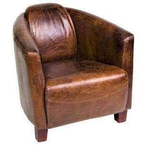 Vanguard aged Leather Arm Chair