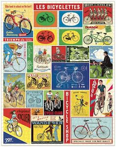 Games: Cavallini Bicycles 1000 pce Puzzle
