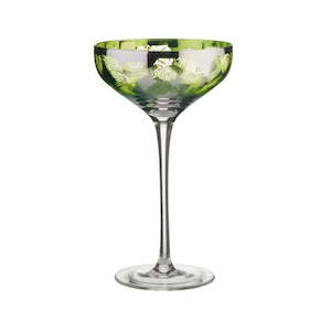 Glassware: Tropical Leaves Champagne Saucer set of 2