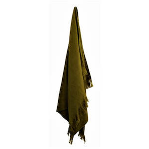 Throw: Olive Green Throw
