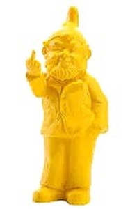 Gnomes: Large Naughty Gnome in Yellow