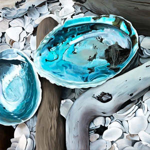 Art: Paua Shores on Canvas