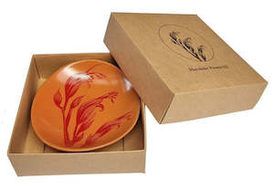 Jo Luping Harakeke Red on Orange