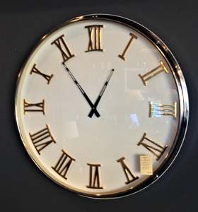 Wall Clock - Gold and silver