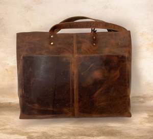 Back Road Shopper Leather Bag