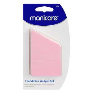 Sponges: Manicare Foundation Sponges, Latex Wedges, 5 Pack