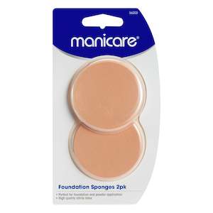 Manicare Foundation Sponge, Compact Latex, 2 Pack