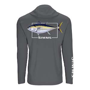 Hoody: Simms  UPF50 Solar Tech Graphic Hoody | Bluefin Tuna