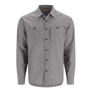 Simm Shirts: Simms Cutbank Chambray Long Sleeve Shirt | Cinder