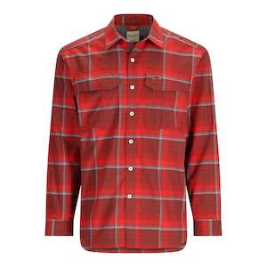 Simms ColdWeather Shirt | Cutty Red Ombre Plaid