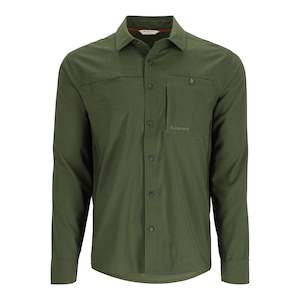Simm Shirts: Simms Challenger Long Sleeve Shirt | Riffle Green