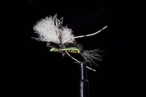 Dries: Hippie Stomper Green Fishing Fly | Manic Fly Collection