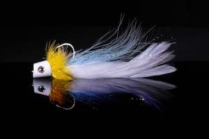 Strykers Poppin Peanut Fishing Fly |  Yellow/Blue