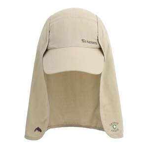 Simms Summer Collection: Simms Bugstopper Sunshield Cap | Stone