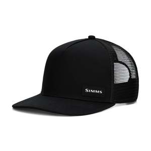 Simms High Crown Flatbill | Black