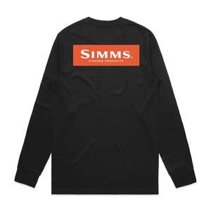 Simms F26 LS Logo Tee | Black