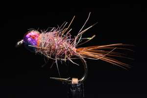 Rainbow Tungsten Bead Hare & Copper Fishing Fly | Manic Fly Collection