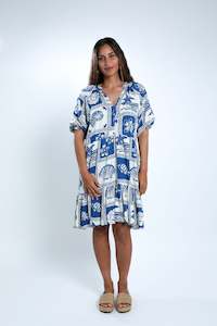 Navy Vaca Ava Dress