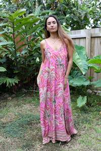 Dresses Ladies: Pink Te Vene Maria Maxi Dress